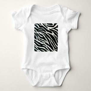 RAB Rockabilly Zebradruck Schwarz & Weiß Baby Strampler