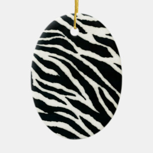 RAB Rockabilly Zebradruck Schwarz & Weiß Keramikornament