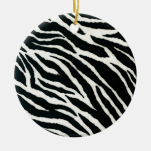 RAB Rockabilly Zebradruck Schwarz & Weiß Keramikornament