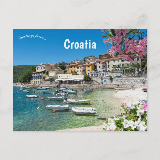 Rabac Croatia Postkarte (Vorderseite)