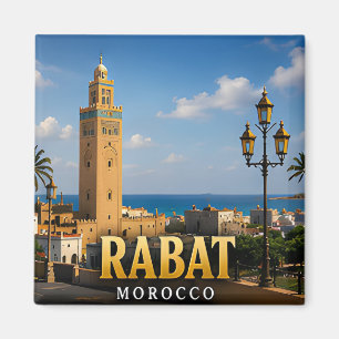 Rabat Hassan-Turm und atlantische Eleganz Magnet