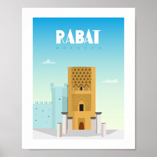 Rabat Stadt Marokko  Poster (Vorne)
