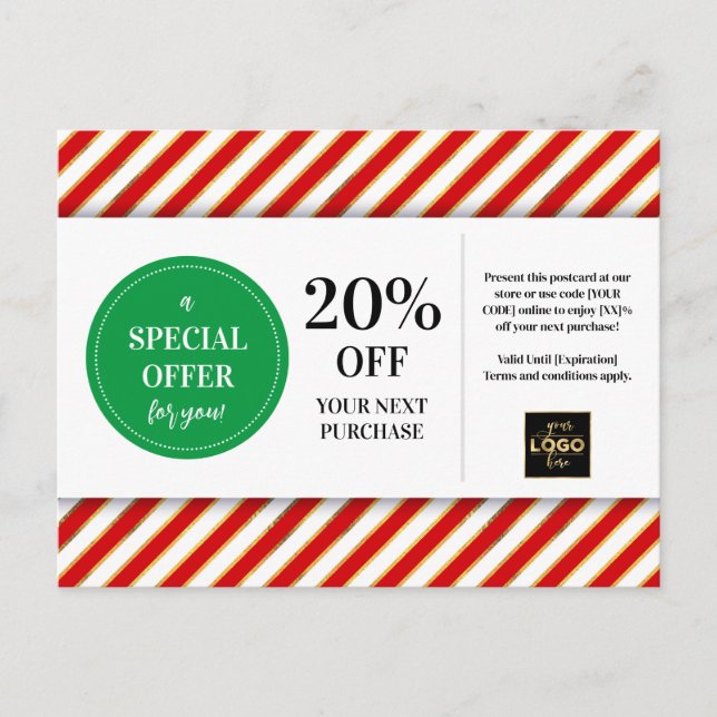 Rabatt auf den Red Green Coupon Postkarte (Vorderseite)
