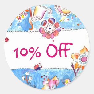 Rabattaufkleber Runder Aufkleber