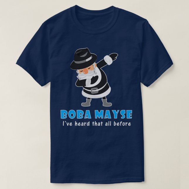 Rabbi Boba Mayse Hanukkah Pajamas J T-Shirt (Design vorne)