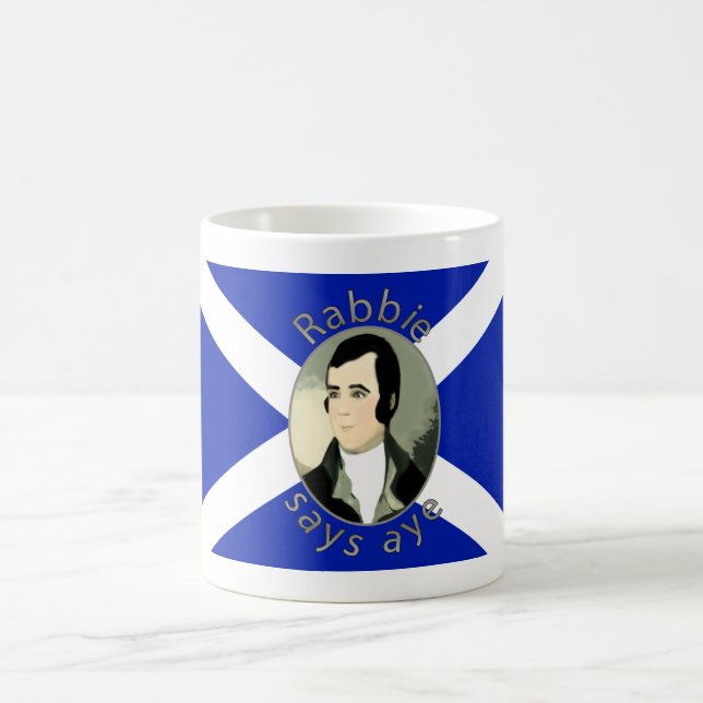 Rabbie brennt schottische Unabhängigkeits-Tasse Kaffeetasse (Mittel)