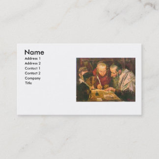 Rabbin ou carte de visite de Rav