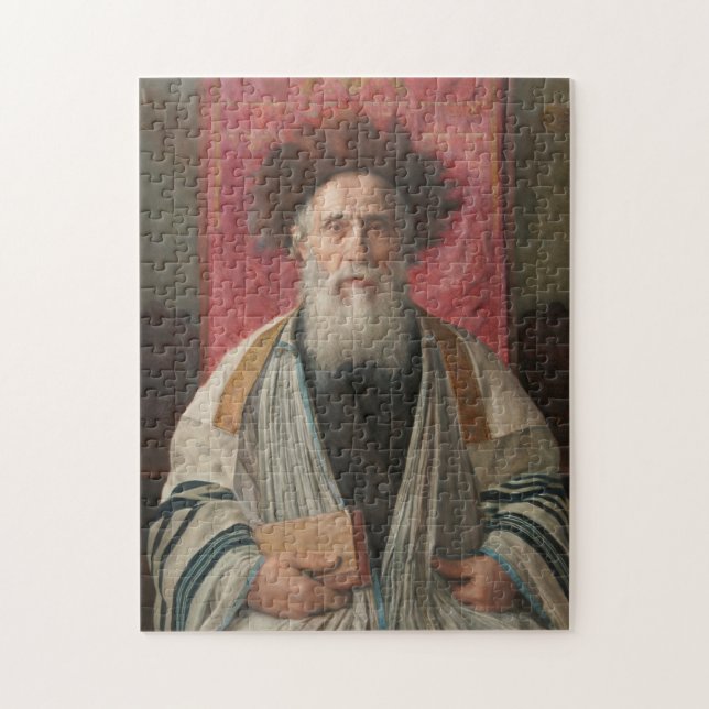 Rabbiner - Malerei von Isador Kaufmann - circa (Vertikal)