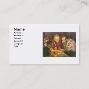 Rabbiner oder Rav Visitenkarte