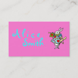 Rabbit Alice au pays des merveilles ~ Carte de vis