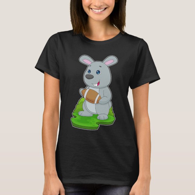 Rabbit American Football T-Shirt (Vorderseite)