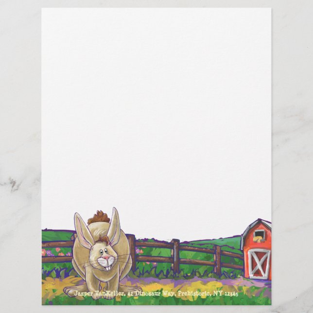 Rabbit Animal Parade schreibt Sachen (Vorderseite)