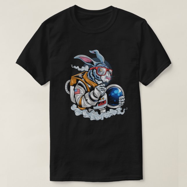 Rabbit Astronaut T-Shirt (Design vorne)