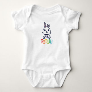 Rabbit Baby Jersey Bodysuit Baby Strampler