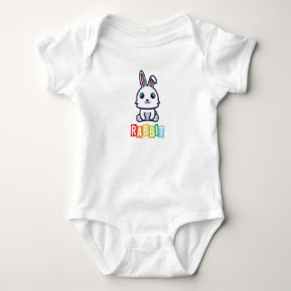 Rabbit Baby Jersey Bodysuit Strampler