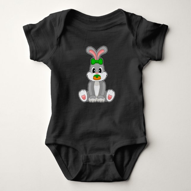 Rabbit Baby Schnuller Strampler (Vorderseite)