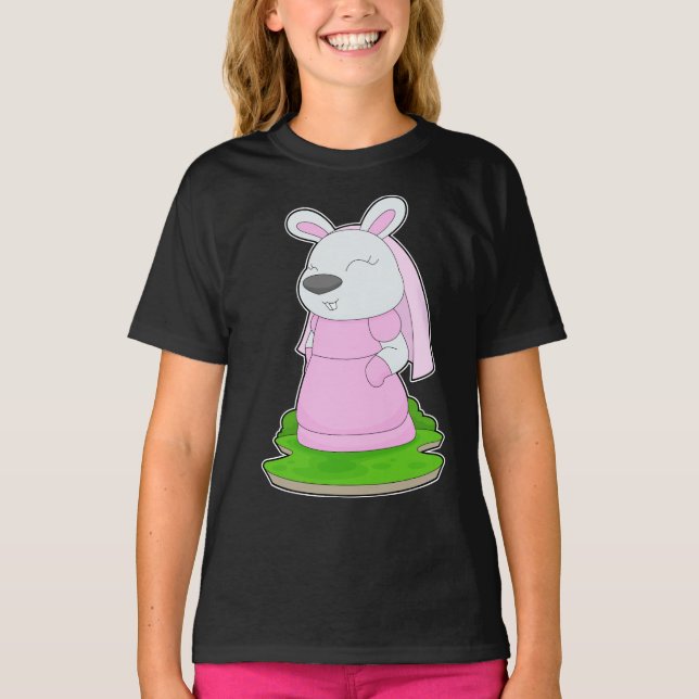 Rabbit Bride Veil Wedding T-Shirt (Vorderseite)