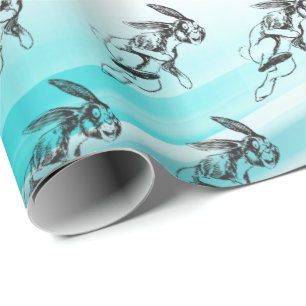 Rabbit Bunny Jack Rabbit Gift Wrap Geschenkpapier