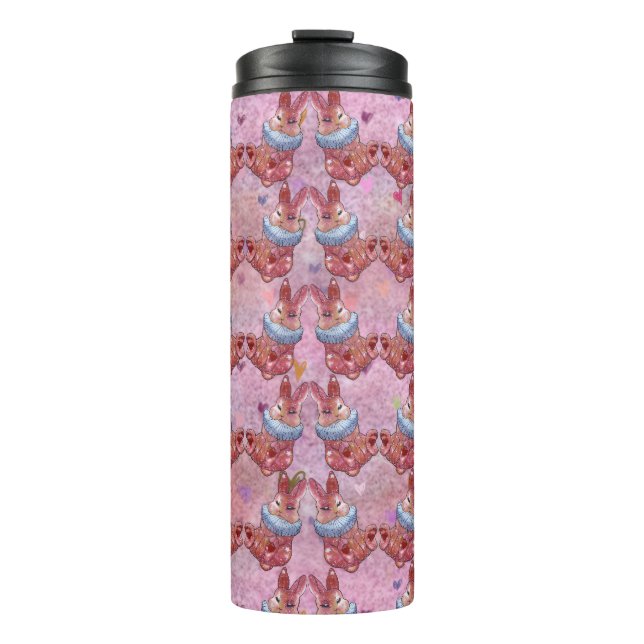 Rabbit Bunny named Ladybug Candy Jar Thermosbecher (Vorderseite)