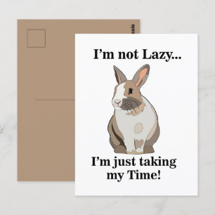Rabbit Bunny Niedlich Funny Postkarte