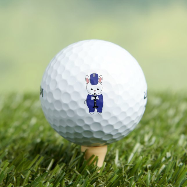 Rabbit Clarinet Marching Band Blau Weiß Golfball (Insitu T-Shirt)