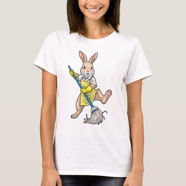 Rabbit Cleaner Mop Cleaning T-Shirt (Vorderseite)