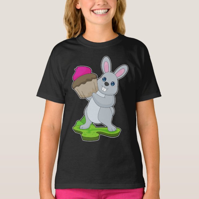 Rabbit Cupcake T-Shirt (Vorderseite)
