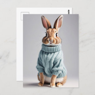 Rabbit en pull, Carte postale de poste