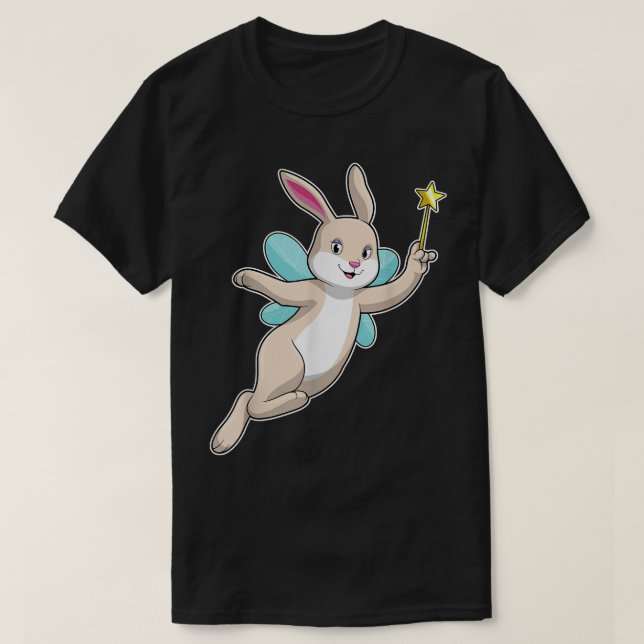 Rabbit Fairy Magic wand Wings T-Shirt (Design vorne)