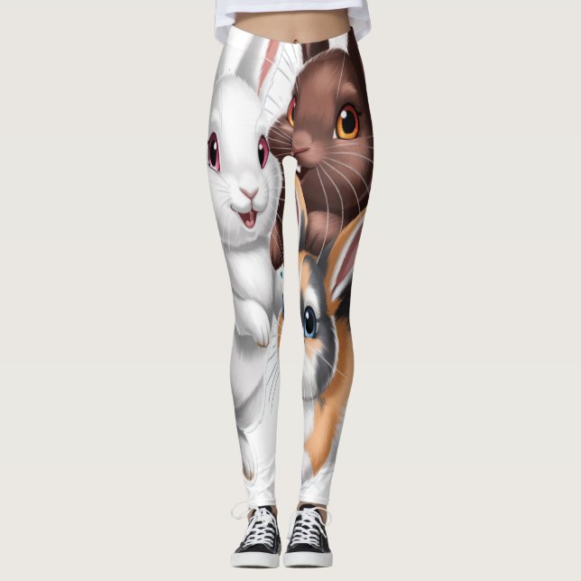 Rabbit family  leggings (Vorderseite)