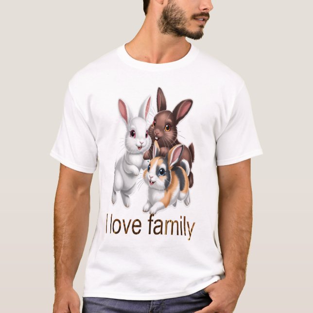 Rabbit family  T-Shirt (Vorderseite)