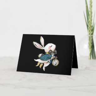 Rabbit-Geschenk Alice im Wunderland Weißes Kanin Karte
