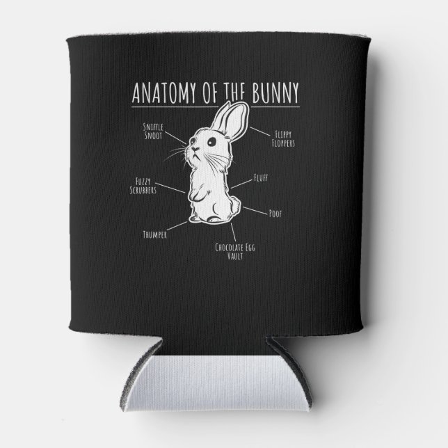 Rabbit-Geschenk |Anatomie der Liebe von Niedlichen Dosenkühler (Vorderseite)