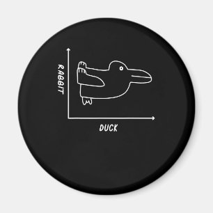 Rabbit-Geschenk   Duck Rabbit Graph Fun Math Lehre Magnet
