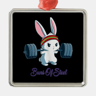 Rabbit-Geschenk   Rabbit Lover Gym Workout Ornament Aus Metall