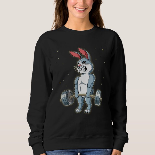 Rabbit Gym Weight Training Deadlift  2 Sweatshirt (Vorderseite)
