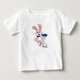 Rabbit Ice Skaten Ice Skate Baby T-shirt