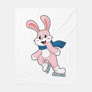 Rabbit Ice Skaten Ice Skate Fleecedecke