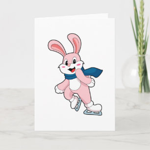 Rabbit Ice Skaten Ice Skate Karte