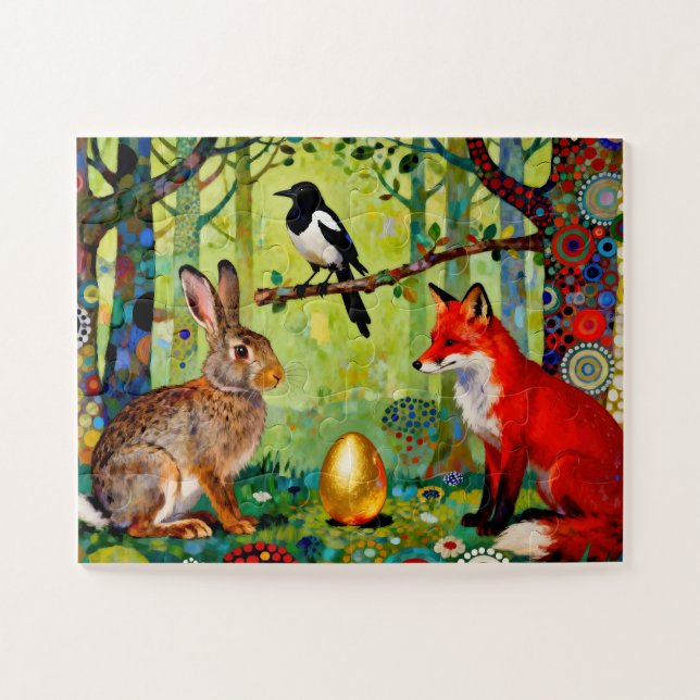 Rabbit, Magpie, Fox and “The Forest’s Secret”  (Horizontal)
