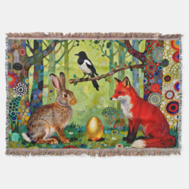Rabbit, Magpie, Fox and “The Forest’s Secret”  Decke