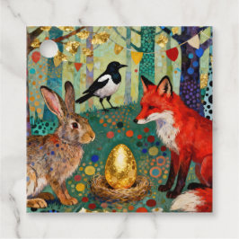 Rabbit, Magpie, Fox and “The Golden Goose Egg” Geschenkanhänger