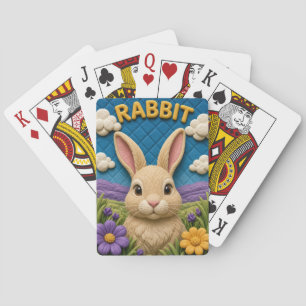 Rabbit Meadow Edge Moderne KlayKoo Spielkarten