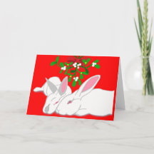Rabbit Mistletoe Bunny Liebe