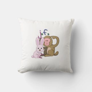 rabbit & monkey kissen