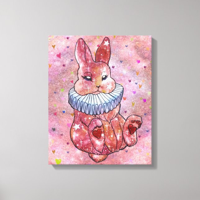 Rabbit named Ladybug Leinwanddruck (Vorderseite)