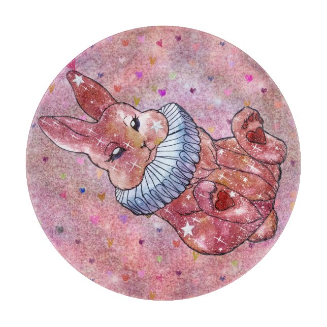 Rabbit named Ladybug Schneidebrett (Vorderseite)