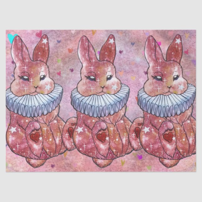 Rabbit named Ladybug Seidenpapier (Vorderseite)