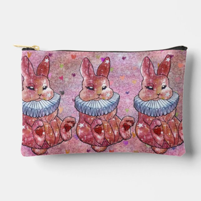 Rabbit named Ladybug Zubehörtasche (Vorderseite)
