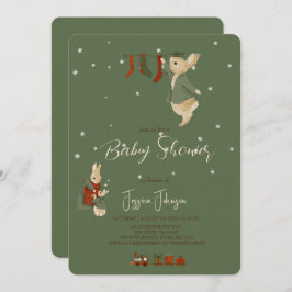 Rabbit Peter christmas Kinderdusche Einladung